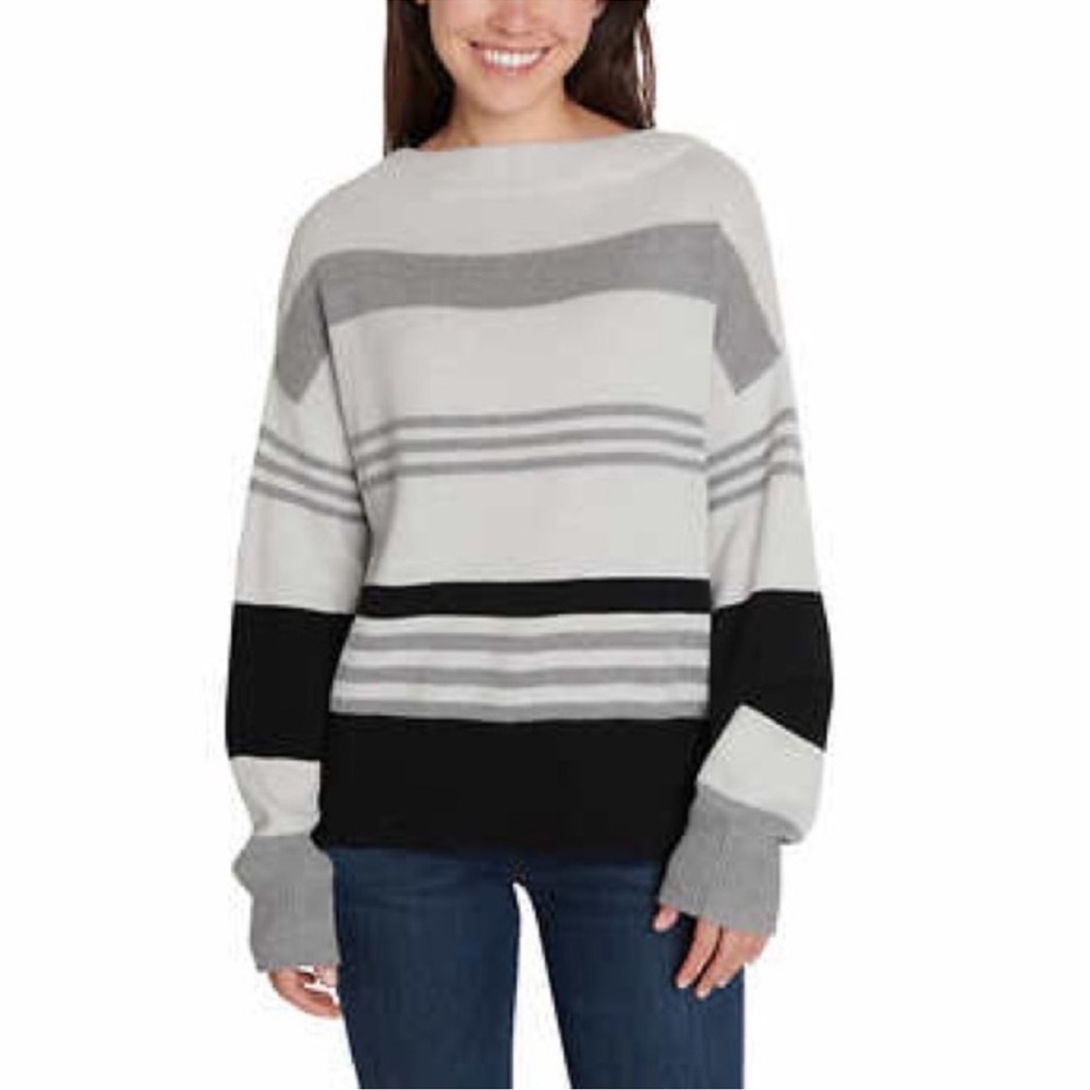 Lucky Brand striped knit sweater pullover